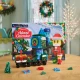 Mágneses építőkészlet MAGNA-TILES microMAGS Adventi naptár - 34 darab karácsonyi motívumokkal, figurákkal és mikro házzal