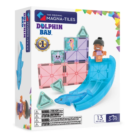 MAGNA-TILES Mágneses építőjáték Dolphin Bay 13 darab