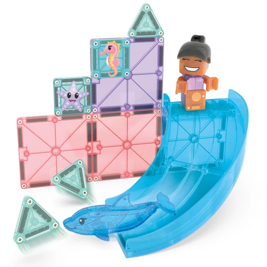 MAGNA-TILES Mágneses építőjáték Dolphin Bay 13 darab