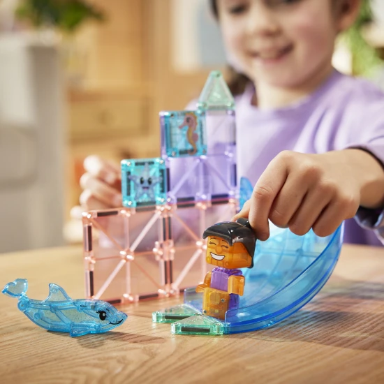 MAGNA-TILES Mágneses építőjáték Dolphin Bay 13 darab