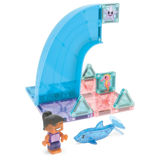 MAGNA-TILES Mágneses építőjáték Dolphin Bay 13 darab