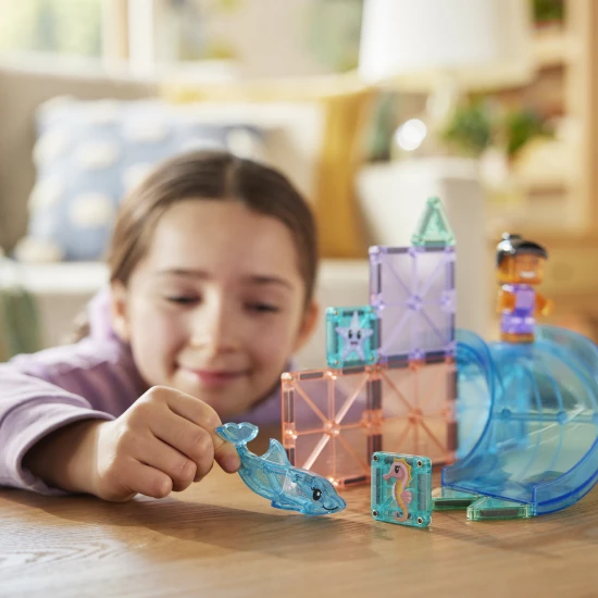 MAGNA-TILES Mágneses építőjáték Dolphin Bay 13 darab