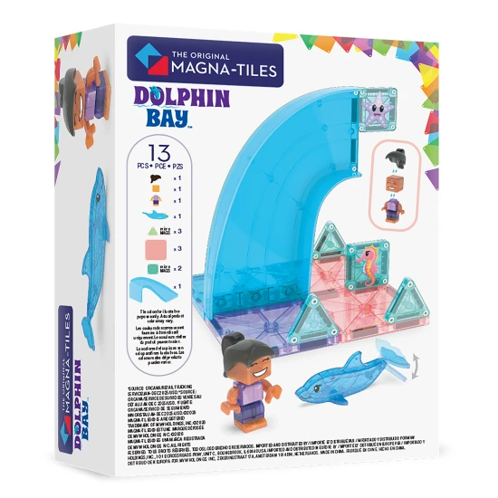 MAGNA-TILES Mágneses építőjáték Dolphin Bay 13 darab