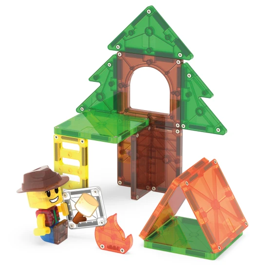 MAGNA-TILES Mágneses építőjáték Camp Out 16 darab
