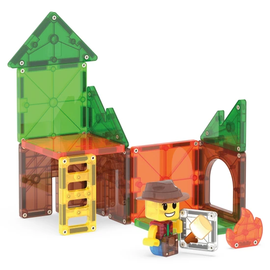 MAGNA-TILES Mágneses építőjáték Camp Out 16 darab