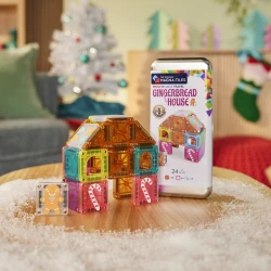 MAGNA-TILES microMAGS Gingerbread House Travel Set mágneses építőkészlet 24 db