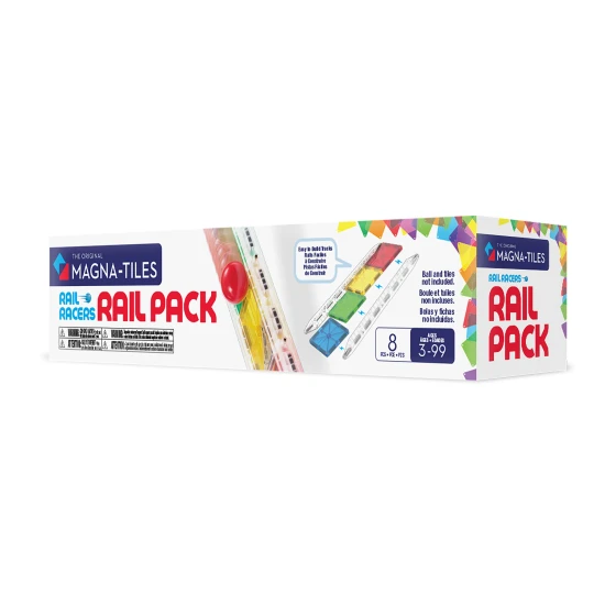 MAGNA-TILES® Rail Racers Rail Pack – bővítsd a versenypályádat