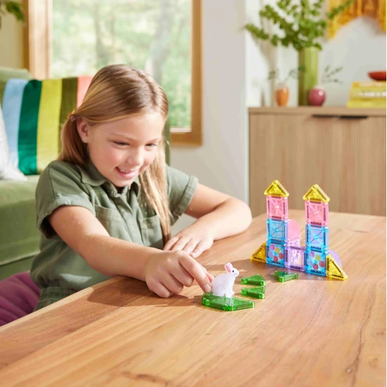 microMAGS Spring Garden Travel Set mágneses építőjáték 24 darab