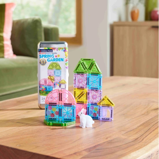 microMAGS Spring Garden Travel Set mágneses építőjáték 24 darab