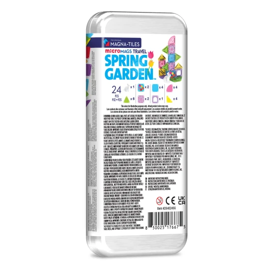 microMAGS Spring Garden Travel Set mágneses építőjáték 24 darab