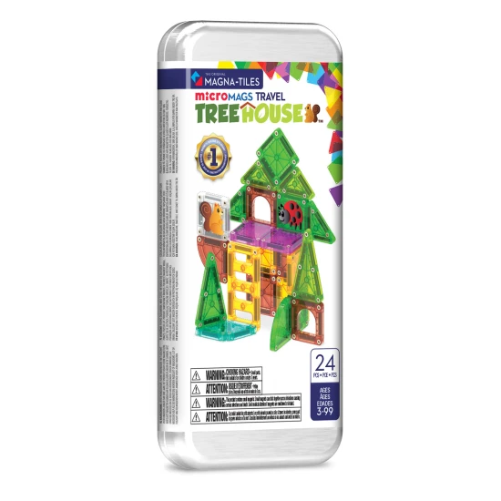 microMAGS Treehouse Travel Set 24 darabos mágneses építőjáték