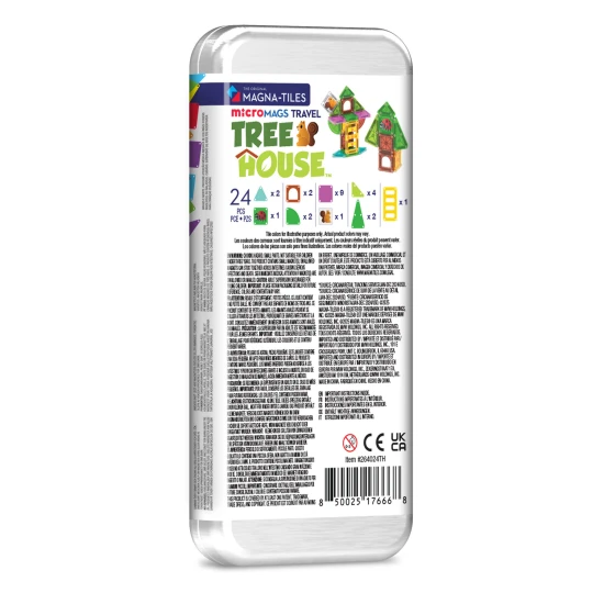 microMAGS Treehouse Travel Set 24 darabos mágneses építőjáték