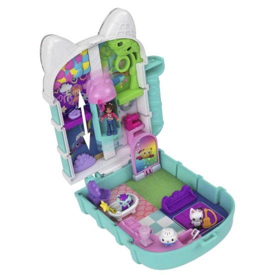 Mattel Polly Pocket Gabina varázslatos háza Gabby baba hangokkal és mozgó testrészekkel