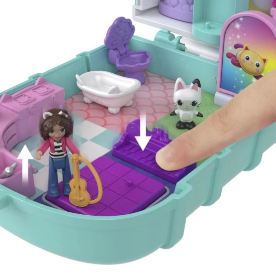Mattel Polly Pocket Gabina varázslatos háza Gabby baba hangokkal és mozgó testrészekkel
