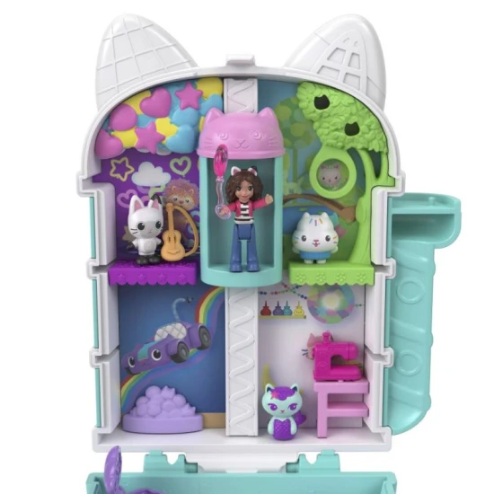 Mattel Polly Pocket Gabina varázslatos háza Gabby baba hangokkal és mozgó testrészekkel