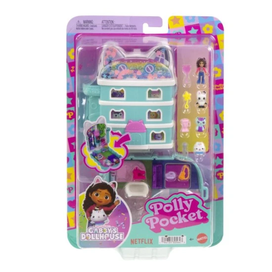 Mattel Polly Pocket Gabina varázslatos háza Gabby baba hangokkal és mozgó testrészekkel