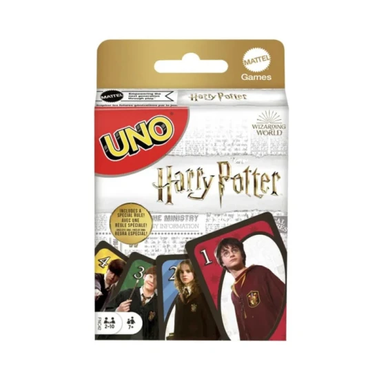 UNO Harry Potter kártyajáték Harry Potter karakterekkel és különleges akciókártyákkal.