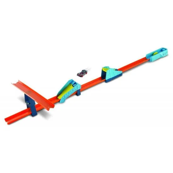 Hot Wheels® Track Builder távolugró szett flip rámpával és angolul