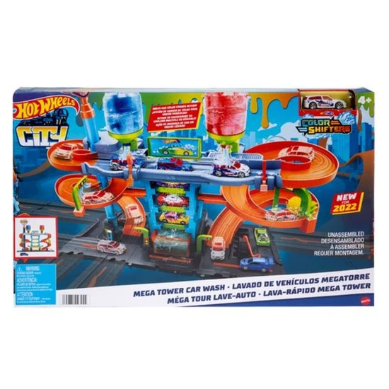 Hot Wheels City Color Shifters Autómosó spirállal