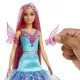 Barbie Malibu baba mesebeli ruhában, pasztell hajjal és kiskutyával.