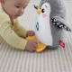 Interaktív plüsspingvin Fisher-Price® szárnycsapkodással és zenével babák számára