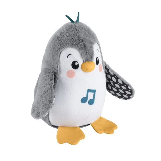 Interaktív plüsspingvin Fisher-Price® szárnycsapkodással és zenével babák számára