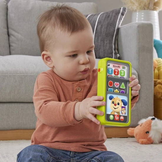 Fisher-Price® Kutya okos telefon – Interaktív tanulójáték gyermekeknek gombokkal és fényekkel