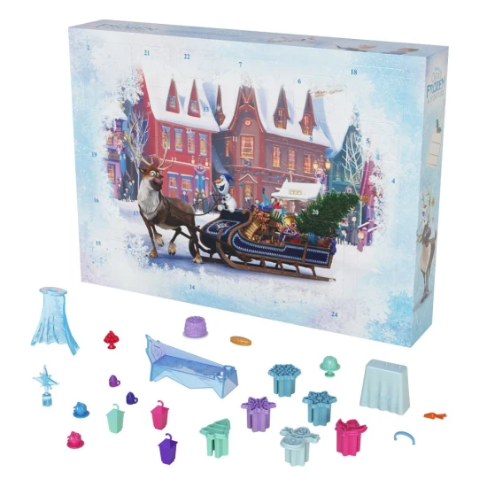 Frozen Adventi Naptár Anna, Elsa, Olaf és Sven kis babákkal 2024