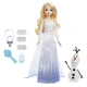 Disney Frozen baba Elsa és Olaf formázható homokkal, hogy jeleneteket készíthessenek.
