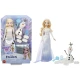 Disney Frozen baba Elsa és Olaf formázható homokkal, hogy jeleneteket készíthessenek.