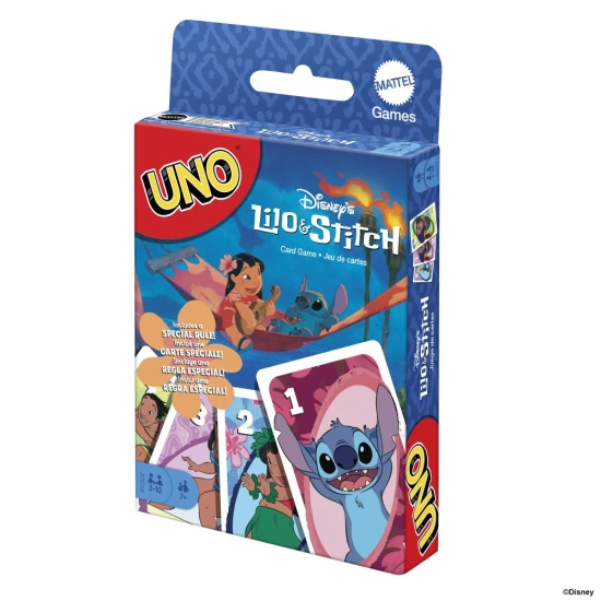 Egy UNO Lilo és Stitch kártyajáték különleges Ohana szabállyal, a Disney film ihlette.