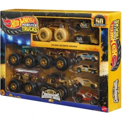 HW Monster Trucks Bigfoot 50. évfordulós kisautó és truck szett HW Monster Trucks Bigfoot 50. évfordulós kisautó és truck szett