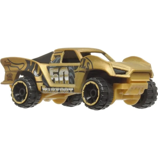 HW Monster Trucks Bigfoot 50. évfordulós kisautó és truck szett Mattel HW Monster Trucks Bigfoot 50. évfordulós kisautó és truck szett