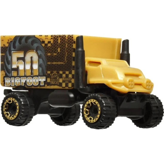 HW Monster Trucks Bigfoot 50. évfordulós kisautó és truck szett Mattel HW Monster Trucks Bigfoot 50. évfordulós kisautó és truck szett