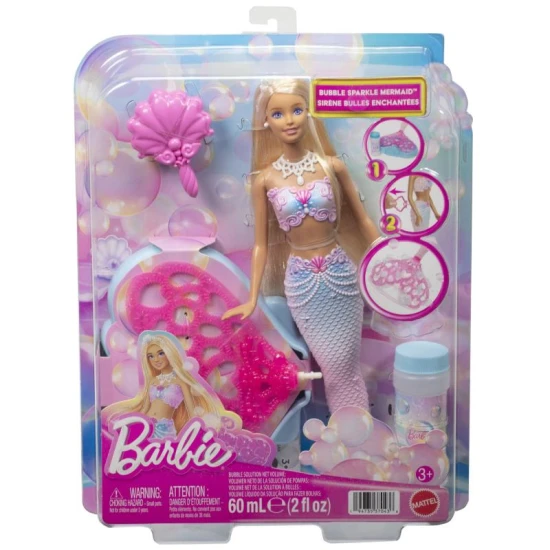 Barbie BUBBLETASTIC sellő buborékos uszonnyal Mattel Barbie BUBBLETASTIC sellő buborékos uszonnyal