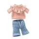 Lucky Kitty Ruha szett macskának – Denim Hearts