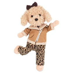 Lucky Doggy Plüss kutya Uszkár – Fendy Leopard Outfit Lucky Doggy Plüss kutya Uszkár – Fendy Leopard Outfit