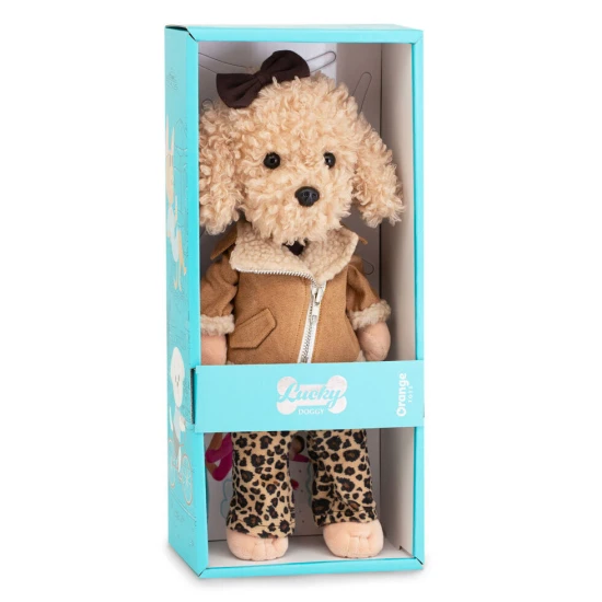 Lucky Doggy Plüss kutya Uszkár – Fendy Leopard Outfit