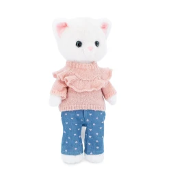 Lucky Kitty Plüss macska Sophie – Denim Hearts