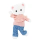 Lucky Kitty Plüss macska Sophie – Denim Hearts