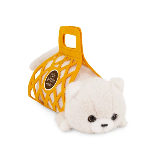 Milo&Millie fehér plüss macska Milo 35 cm