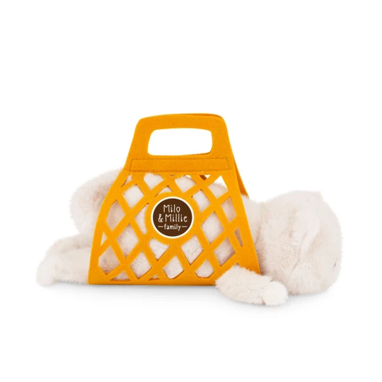 Milo&Millie fehér plüss macska Milo 35 cm