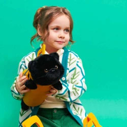 Milo&Millie fekete plüss macska Milo 35 cm