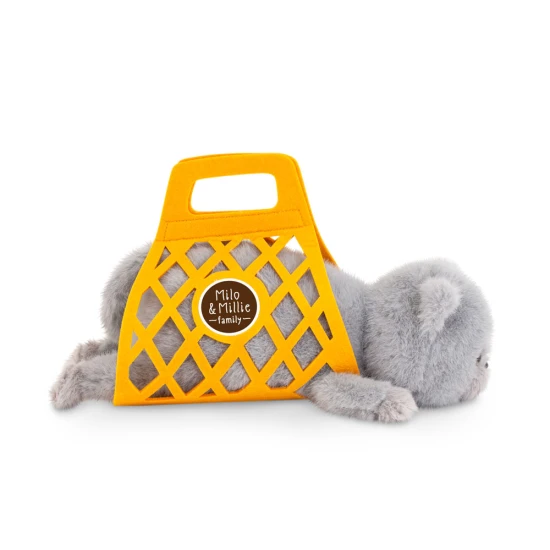 Milo&Millie szürke plüss macska Milo 35 cm