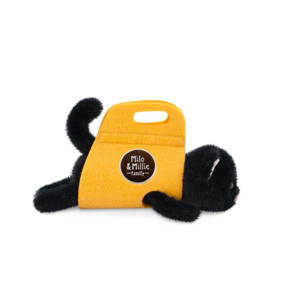 Milo&Millie fekete plüss kiscica 13 cm