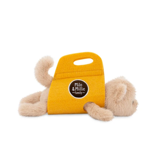Milo&Millie bézs plüss kiscica 13 cm
