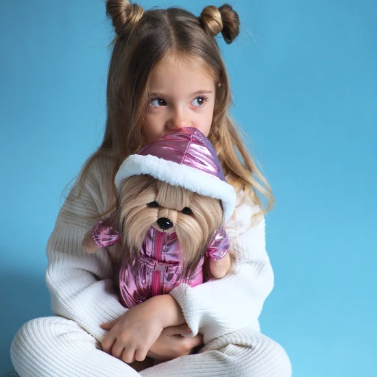 Lucky Doggy Plüss kutya Yorkshire terrier – Yoyo Mountain Stroll Orange Toys