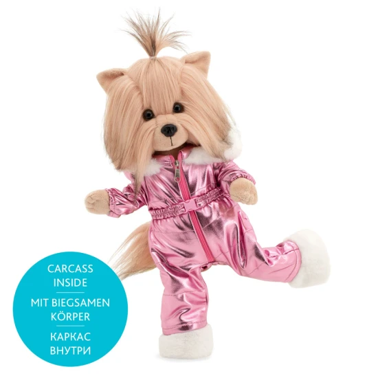 Lucky Doggy Plüss kutya Yorkshire terrier – Yoyo Mountain Stroll Orange Toys