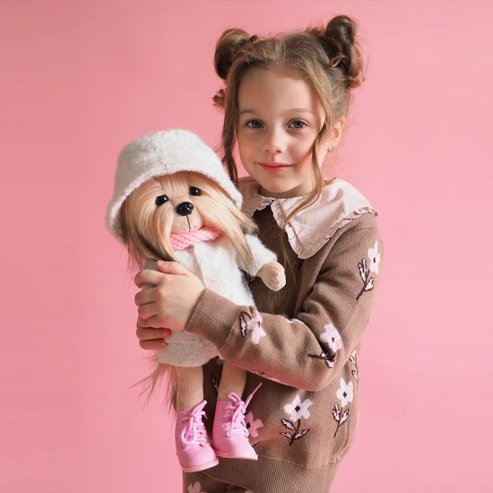 Lucky Doggy Plüss kutya Yorkshire terrier – Yoyo Fashion Winter Lucky Doggy Plüss kutya Yorkshire terrier - Yoyo Fashion Winter Orange Toys