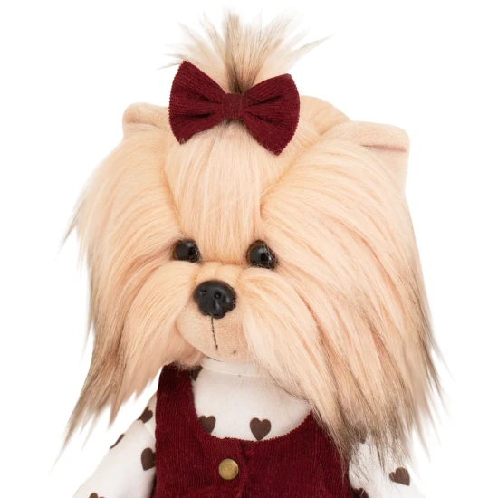 Lucky Doggy Plüss kutya Yorkshire terrier – Yoyo Cozy Casual Orange Toys